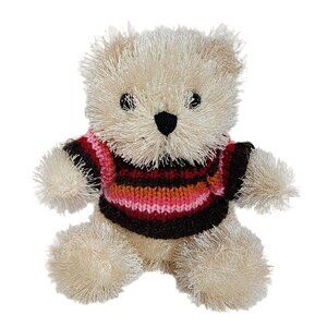 Goffa International Corp Fuzzy Teddy Bear in Sweater Plush Stuffed Animal 8 Inch